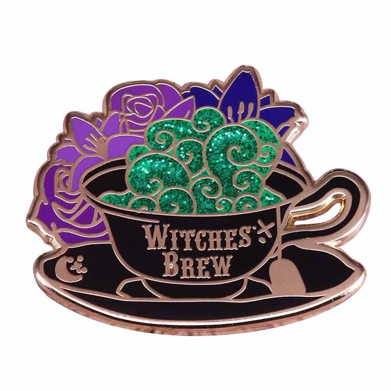 Witch Brewing-Flash Magic Brooch Enamel Brooch Lapel Brooch