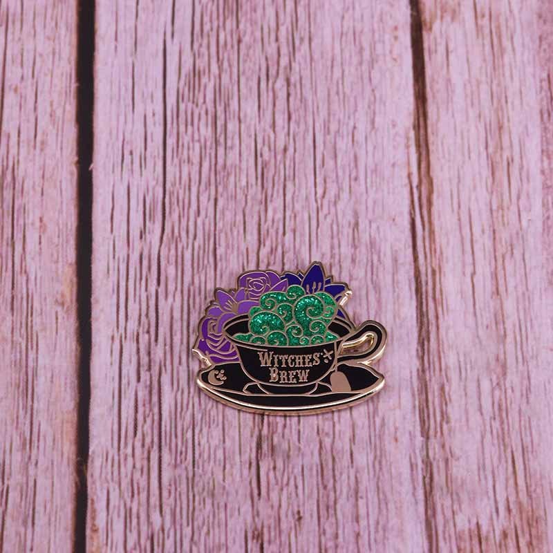 Witch Brewing-Flash Magic Brooch Enamel Brooch Lapel Brooch