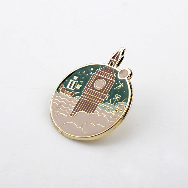 The Peter Pan Collection ✨ Peter’s Flight Over Big Ben Enamel Lapel Pin